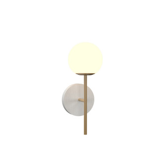 Sfera One Light Wall Lamp in Organic White (486|420847)