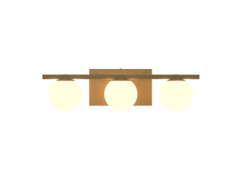 Sfera Three Light Wall Lamp in Organic Gold (486|420749)