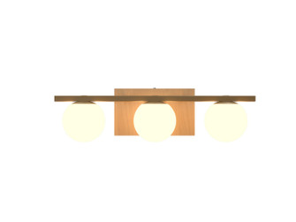 Sfera Three Light Wall Lamp in Maple (486|420734)