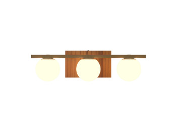 Sfera Three Light Wall Lamp in Teak (486|420712)