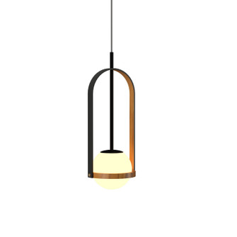 Strap One Light Pendant in Teak (486|154412)