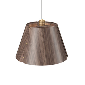 Element One Light Pendant in American Walnut (486|153618)