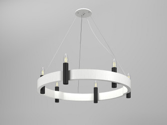 Flow Six Light Pendant in Organic White (486|152547)