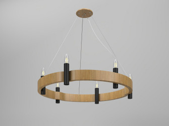 Flow Six Light Pendant in Louro Freijo (486|152509)