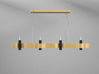 Flow Four Light Pendant in Organic Gold (486|152349)