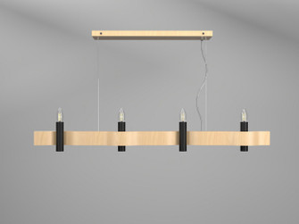 Flow Four Light Pendant in Maple (486|152334)
