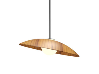 Oyster One Light Pendant in Teak (486|152212)