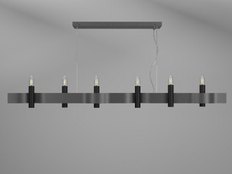 Flow Six Light Pendant in Organic Grey (486|151850)