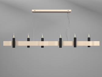 Flow Six Light Pendant in Organic Cappuccino (486|151848)
