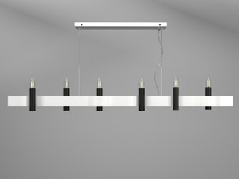 Flow Six Light Pendant in Organic White (486|151847)