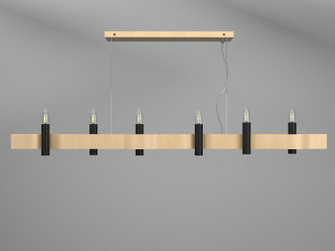 Flow Six Light Pendant in Maple (486|151834)