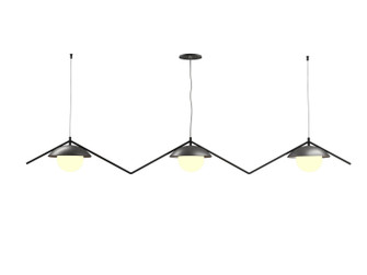 Oyster Three Light Pendant in Organic Grey (486|151650)