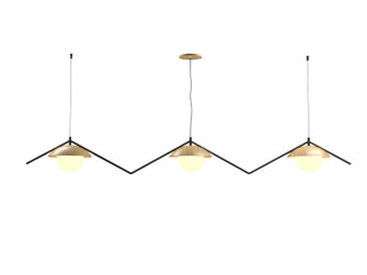 Oyster Three Light Pendant in Sand (486|151645)
