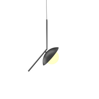 Oyster One Light Pendant in Organic Grey (486|151350)