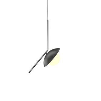 Oyster One Light Pendant in Charcoal (486|151344)