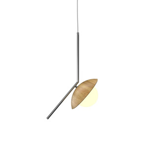 Oyster One Light Pendant in Louro Freijo (486|151309)