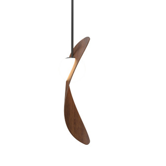 Oyster One Light Pendant in Imbuia (486|151106)