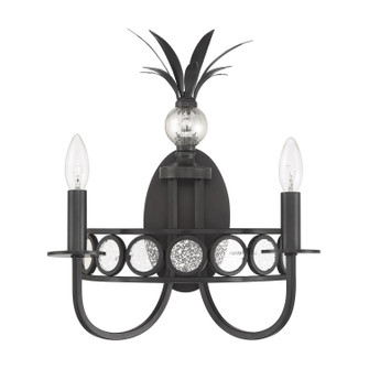 Hearst Two Light Wall Sconce in Black Tourmaline (51|912072188)