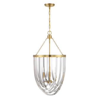 Jennings Three Light Pendant in Warm Brass (51|329993322)