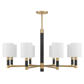 Conrad Eight Light Chandelier in Warm Brass (51|146058322)