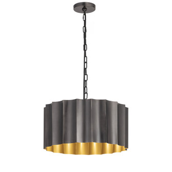 Allegra One Light Pendant in Gunmetal / Gold (16|39133GMGLD)