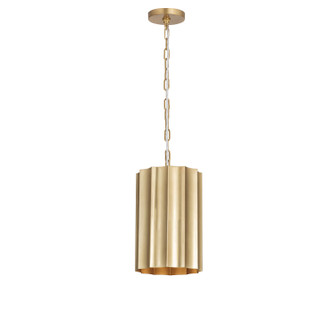 Allegra One Light Mini Pendant in Weathered Brass (16|39131WBR)