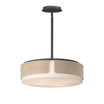 Draughtsman Four Light Semi Flush Mount - Pendant in Natural Wood/Charcoal (16|21716SWNWDCHL)