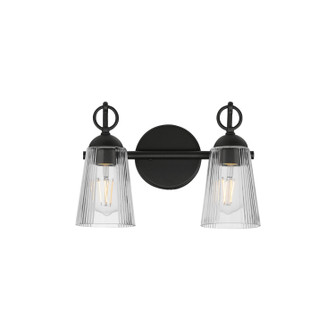 Jackson Hole Two Light Wall Sconce in Black (16|21392CLBK)