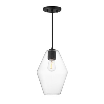 Geode One Light Mini Pendant in Black (16|21335CLBK)
