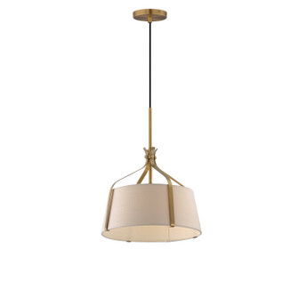Bandera One Light Pendant in Natural Aged Brass (16|16181WLNAB)