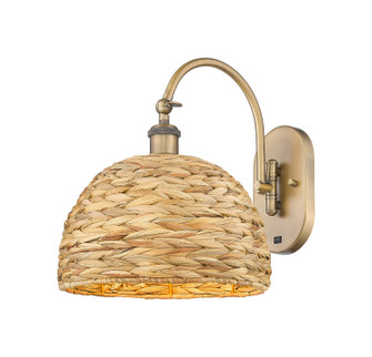 Ballston One Light Wall Sconce in Brushed Brass (405|9181WBBRBD12NAT)