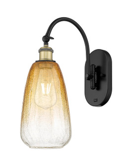 Ballston One Light Wall Sconce in Black Antique Brass (405|9181WBABG4806AM)
