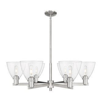 Arcadia Six Light Chandelier in Satin Nickel (405|7166CRSNGBD752)