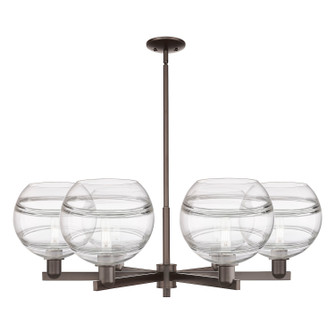 Arcadia Six Light Chandelier in Oil Rubbed Bronze (405|7166CROBG55610CL)