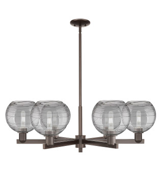 Arcadia Six Light Chandelier in Oil Rubbed Bronze (405|7166CROBG12138SM)