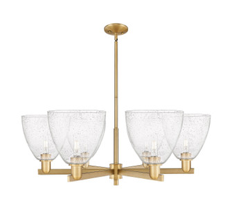 Arcadia Six Light Chandelier in Brushed Brass (405|7166CRBBGBD94)