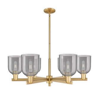 Arcadia Six Light Chandelier in Brushed Brass (405|7166CRBBG5586SM)