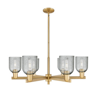 Arcadia Six Light Chandelier in Brushed Brass (405|7166CRBBG257)