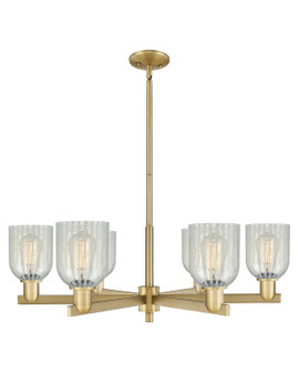 Arcadia Six Light Chandelier in Brushed Brass (405|7166CRBBG2511)