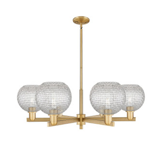 Arcadia Six Light Chandelier in Brushed Brass (405|7166CRBBG122C8CL)
