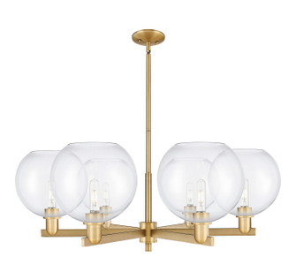 Arcadia Six Light Chandelier in Brushed Brass (405|7166CRBBG12210)