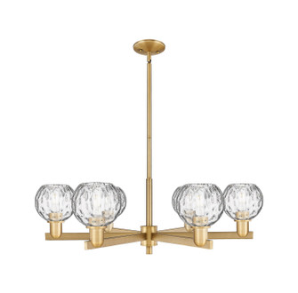 Arcadia Six Light Chandelier in Brushed Brass (405|7166CRBBG12156)