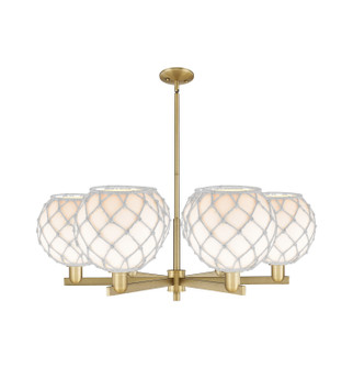 Arcadia Six Light Chandelier in Brushed Brass (405|7166CRBBG12110RW)