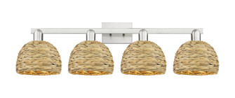 Arcadia Four Light Bath Vanity in Brushed Satin Nickel (405|7164WSNRBD8NAT)