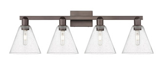 Arcadia Four Light Bath Vanity in Oil Rubbed Bronze (405|7164WOBGBC84)