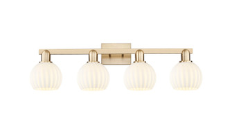 Arcadia Four Light Bath Vanity in Champagne Bronze (405|7164WCBG12176WV)