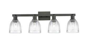 Arcadia Four Light Bath Vanity in Matte Black (405|7164WBKG442)