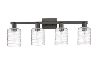 Arcadia Four Light Bath Vanity in Matte Black (405|7164WBKG1113)