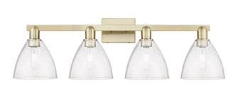Arcadia Four Light Bath Vanity in Antique Brass (405|7164WABGBD754)