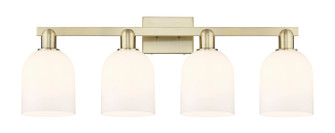 Arcadia Four Light Bath Vanity in Antique Brass (405|7164WABG5586GWH)